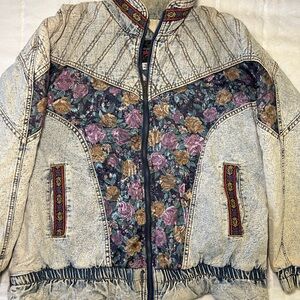 Floral Patchwork Women's Vintage Jacket